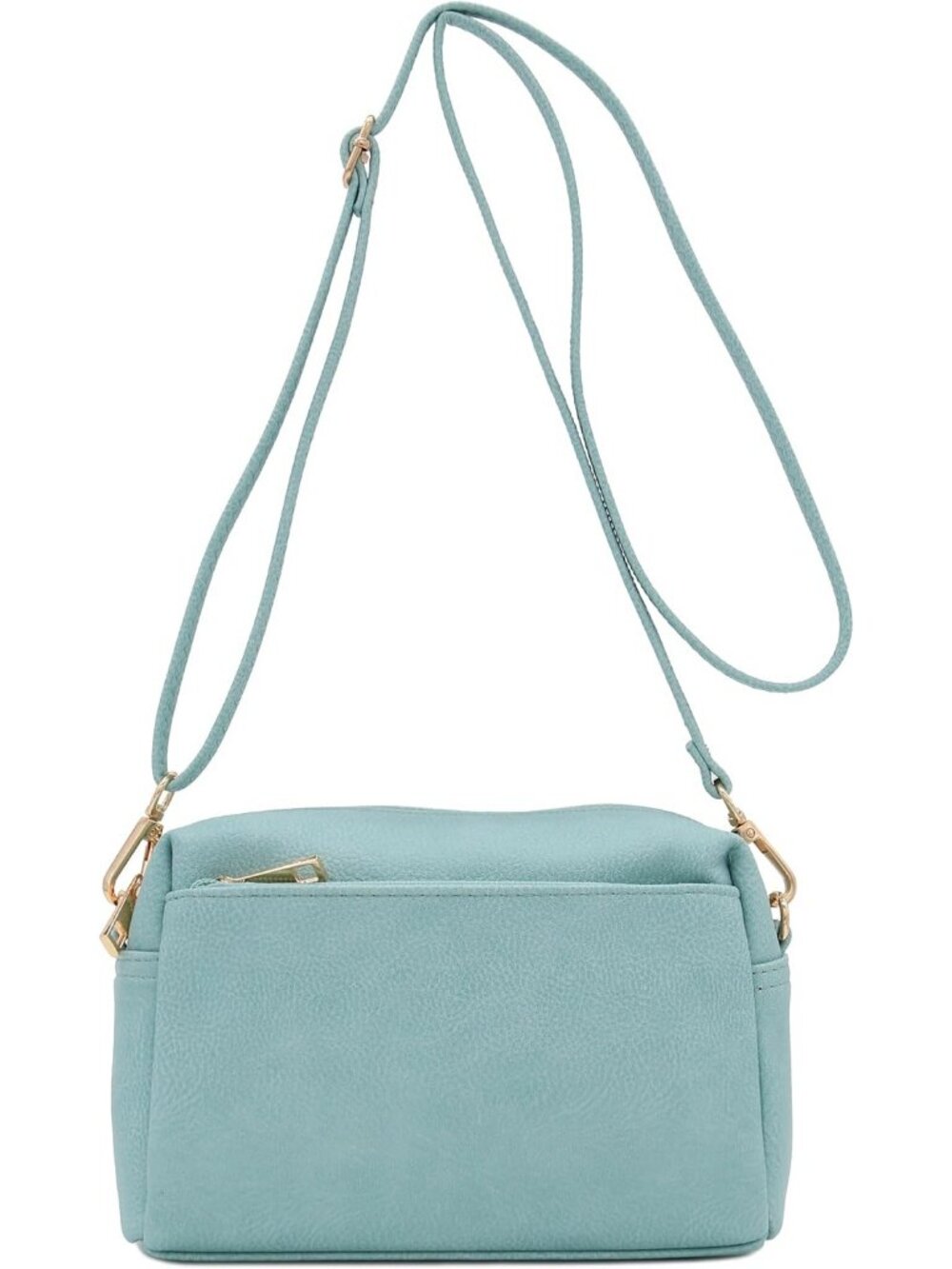 Women's Bluebell Triple ZIP Small Lightweight Shoulder Purse Crossbody Bag